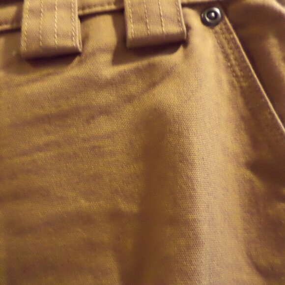 DULUTH TRADING CO. CARPENTER PANTS Style: Flex Fire Hose-Color: Khaki Size:36/32 - Picture 6 of 11